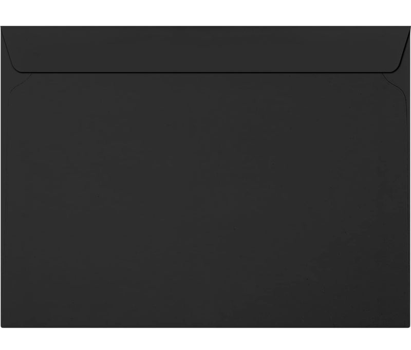 LUXPaper 9 x 12 Booklet Envelopes | Midnight Black | 80lb. Text | 50 Qty - Image 1